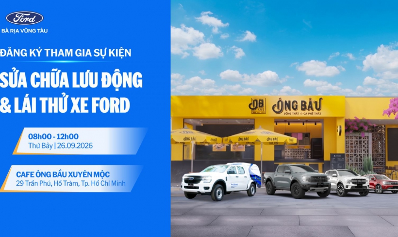 SỬA CHỮA LƯU ĐỘNG & LÁI THỬ XE FORD TẠI XUYÊN MỘC