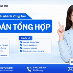 TUYỂN DỤNG KẾ TOÁN TỔNG HỢP | CHI NHÁNH VŨNG TÀU 